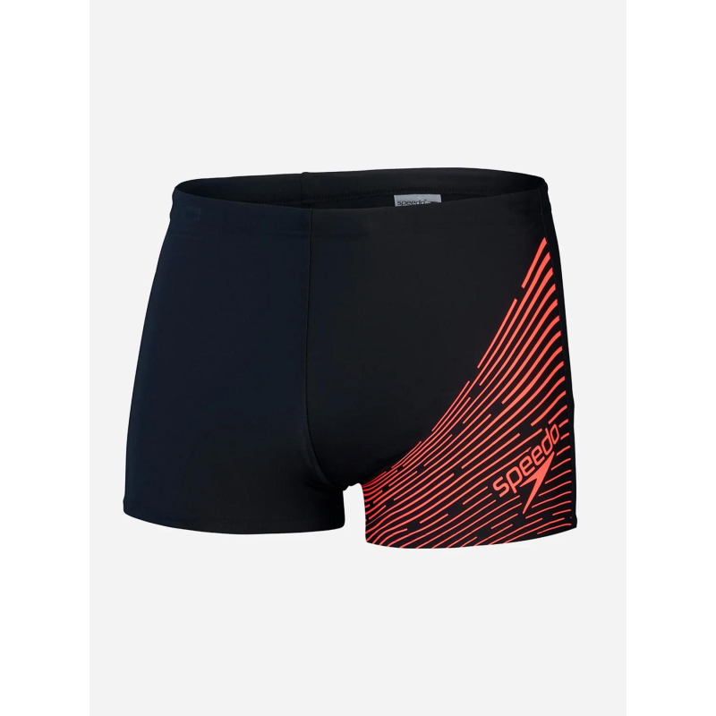 Maillot de bain eco medley logo noir et rouge homme - Speedo
