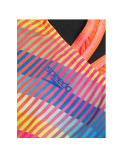 Maillot de bain placement powerback multicolore fille - Speedo