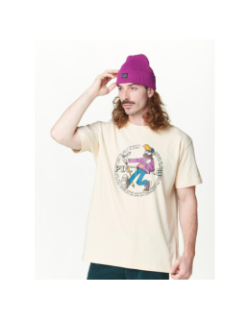 T-shirt à manches courtes dewatto beige homme - Picture