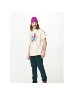 T-shirt à manches courtes dewatto beige homme - Picture