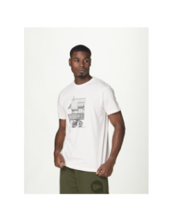 T-shirt à manches courtes d&s bikehouse blanc homme - Picture