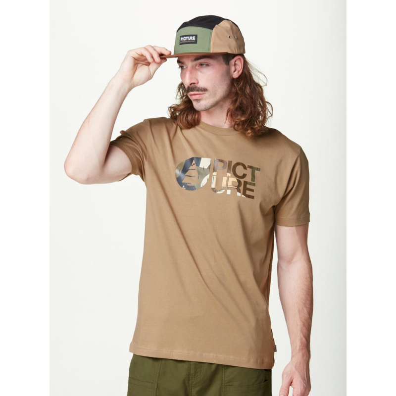 T-shirt à manches courtes basement arashi marron homme - Picture