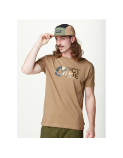 T-shirt à manches courtes basement arashi marron homme - Picture