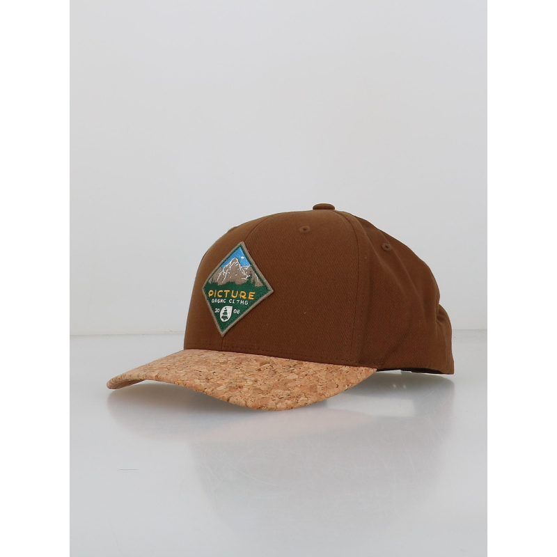 Casquette visière en liège  pokawa marron - Picture