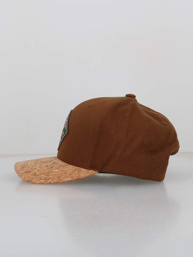 Casquette visière en liège  pokawa marron - Picture