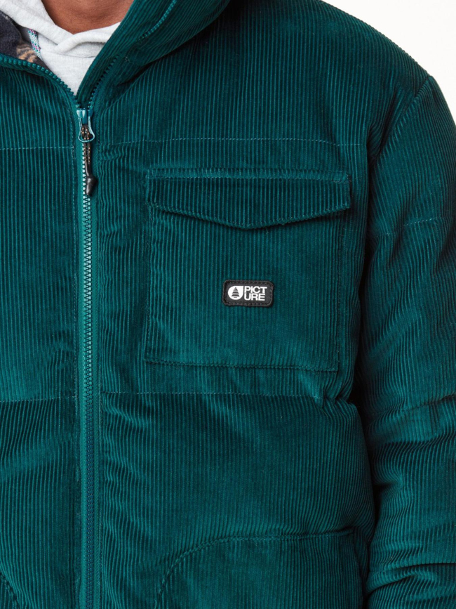 Veste matelassée velours côtelé fermont bleu homme - Picture