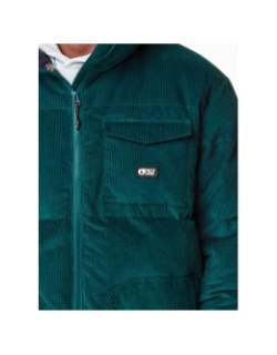 Veste matelassée velours côtelé fermont bleu homme - Picture