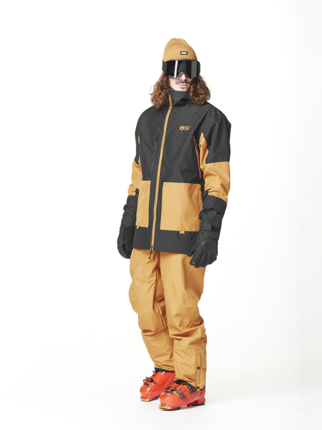 Veste de ski 2 couche jomoh jkt noir et marron homme - Picture