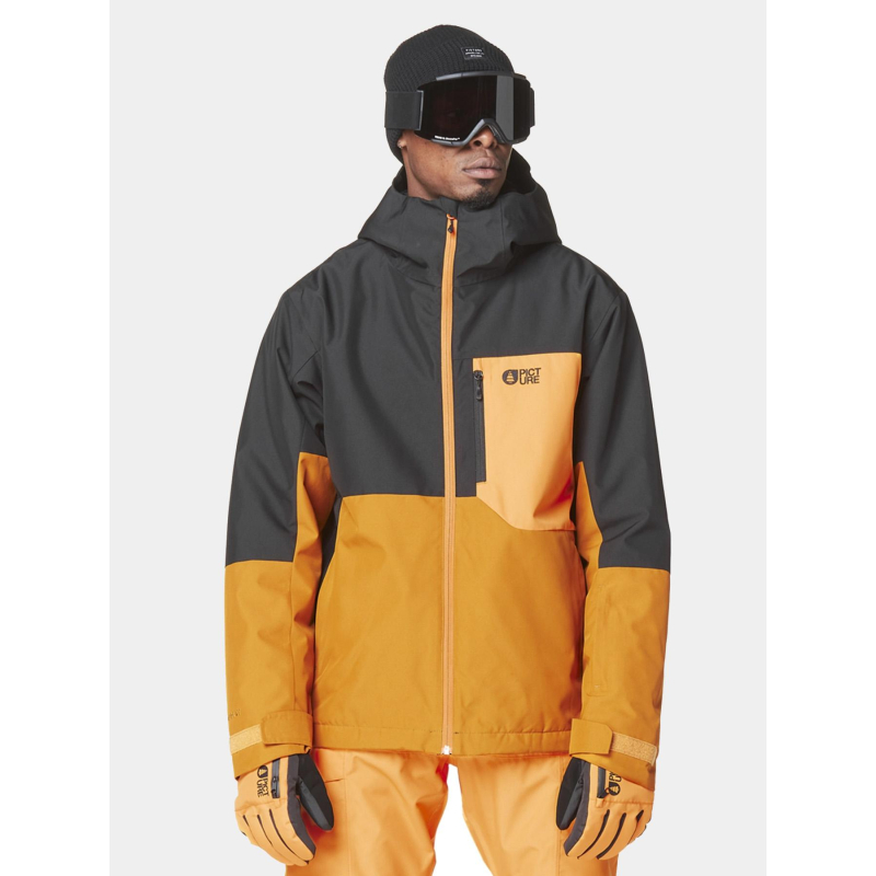 Veste de ski 2 couches nitric jkt marron et noir homme - Picture