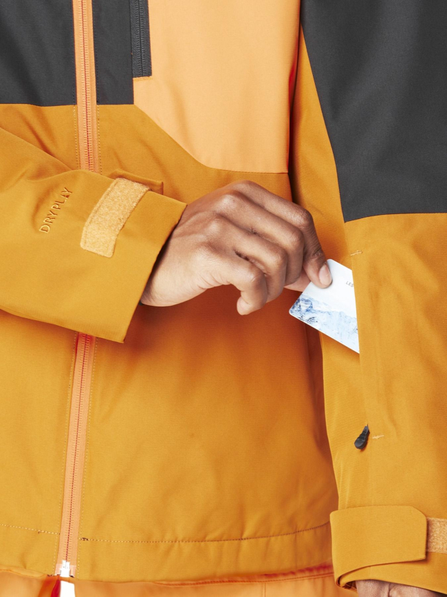 Veste de ski 2 couches nitric jkt marron et noir homme - Picture