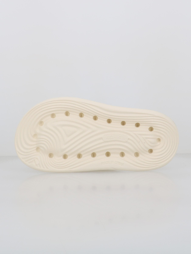 Claquettes logo signature écru - Project X Paris