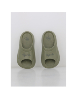 Claquettes logo signature kaki - Project X Paris