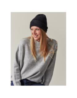 Bonnet victorine noir femme - Deeluxe