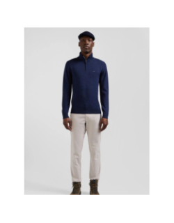 Pull col camionneur zippé edinburgh bleu homme - Eden Park