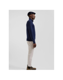 Pull col camionneur zippé edinburgh bleu homme - Eden Park