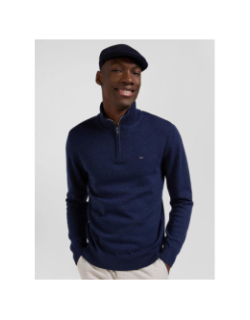 Pull col camionneur zippé edinburgh bleu homme - Eden Park