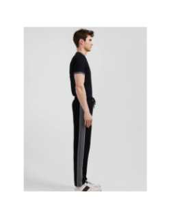 Pantalon jogging en coton mélangé noir homme - Eden Park