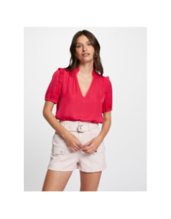 T-shirt fluide otini rose femme - Morgan