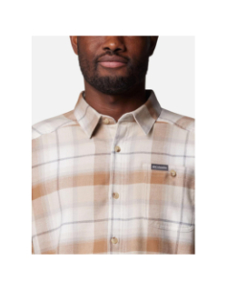 Chemise à carreaux en flanelle beige homme - Columbia