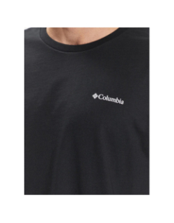 T-shirt basic petit logo noir homme - Columbia