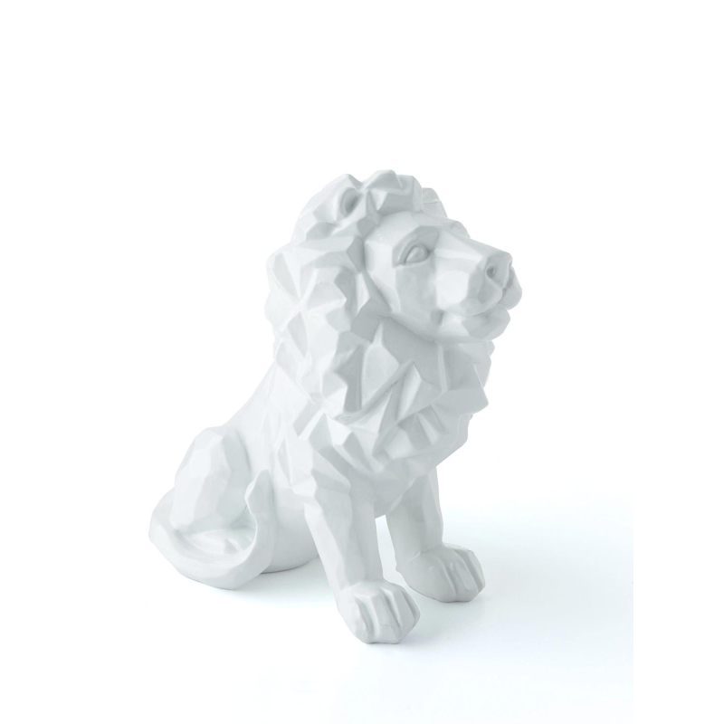 Statuette lion OL officielle blanc - Olympique Lyonnais