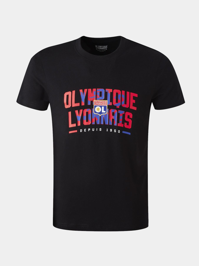 T-shirt manches courtes unity noir adultes - Olympique Lyonnais