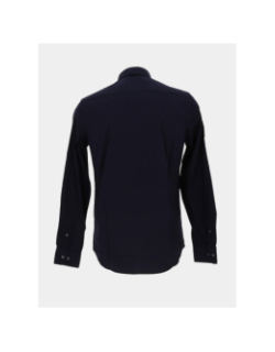 Chemise slim stretch poplin bleu marine homme - Calvin Klein