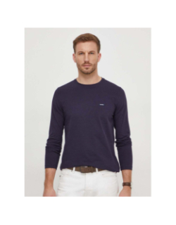 T-shirt stretch slim fit bleu marine homme - Calvin Klein