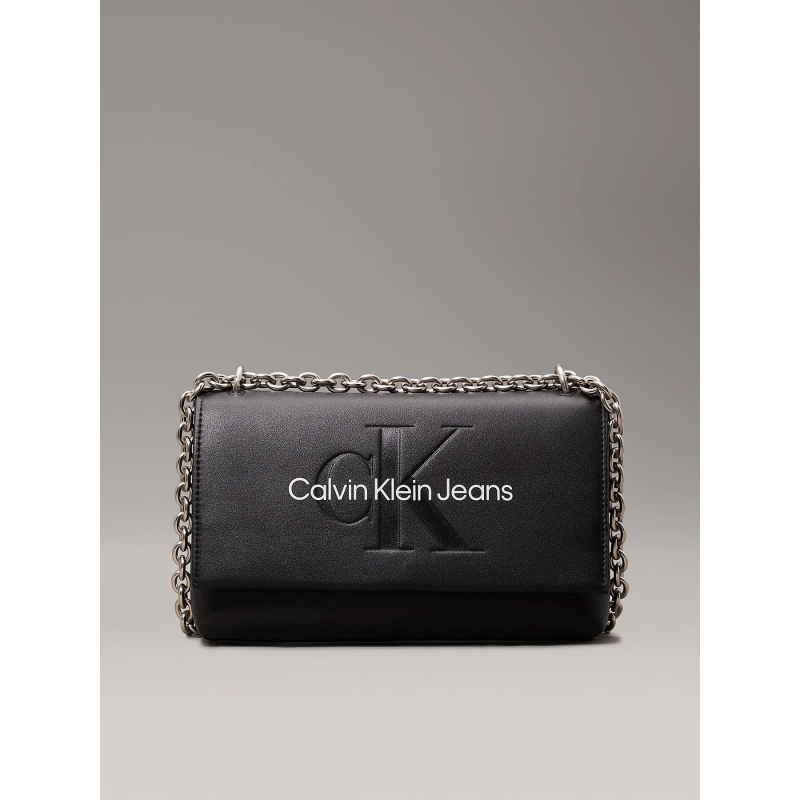 Sac bandoulière sculpted noir femme - Calvin Klein Jeans