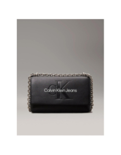 Sac bandoulière sculpted noir femme - Calvin Klein Jeans