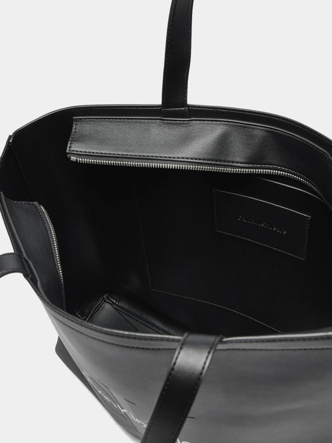 Sac cabas sculpted slim noir femme - Calvin Klein Jeans