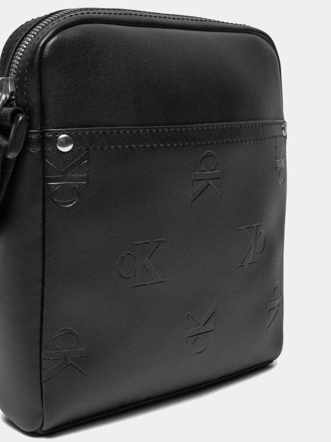 Sacoche bandoulière aop reporter noir homme - Calvin Klein Jeans