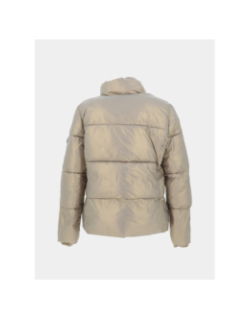 Doudoune courte luce satin doré femme - Happy & So