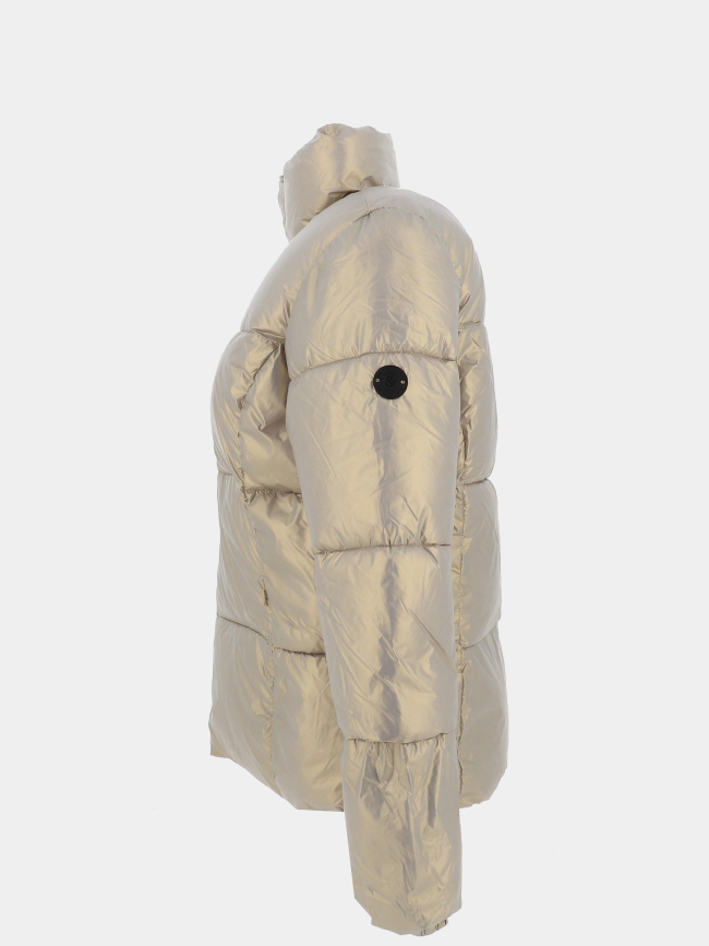 Doudoune courte luce satin doré femme - Happy & So