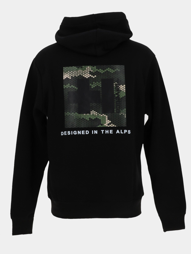 Sweat à capuche blake noir homme - Helvetica