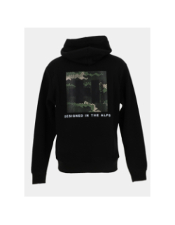 Sweat à capuche blake noir homme - Helvetica