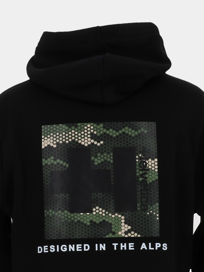 Sweat à capuche blake noir homme - Helvetica