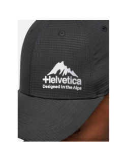 Casquette logo argenté noir - Helvetica