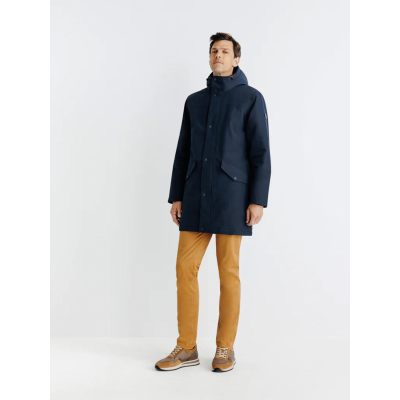 Blouson parka rigame bleu marine homme - Izac