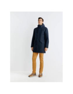 Blouson parka rigame bleu marine homme - Izac