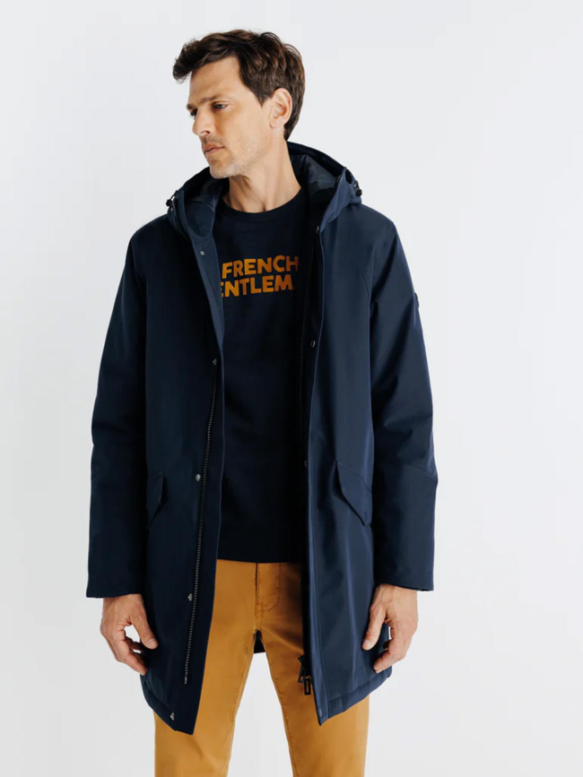 Blouson parka rigame bleu marine homme - Izac