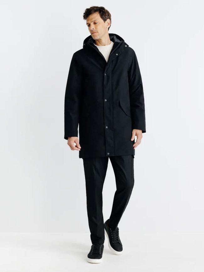 Blouson parka rigame noir homme - Izac