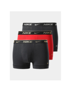 Pack de 3 boxers cotton stretch noir et rouge homme - Nike