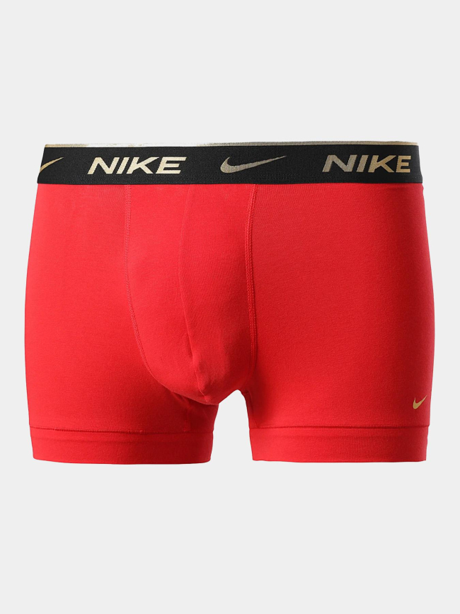 Pack de 3 boxers cotton stretch noir et rouge homme - Nike