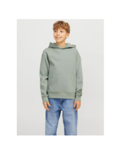 Sweat à capuche star kaki garçon - Jack & Jones