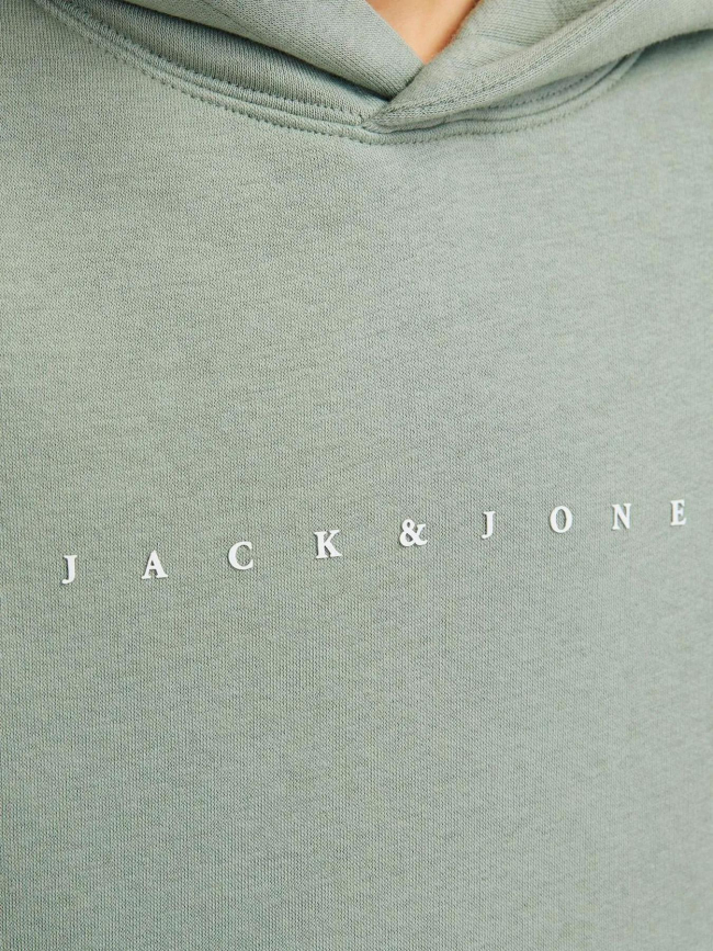 Sweat à capuche star kaki garçon - Jack & Jones