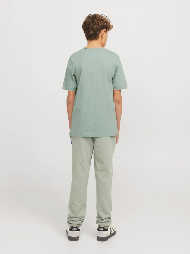T-shirt logo 24/25 vert garçon - Jack & Jones
