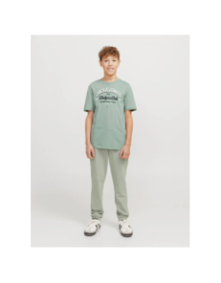 T-shirt logo 24/25 vert garçon - Jack & Jones