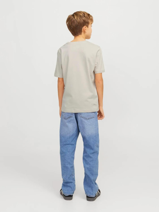 T-shirt logo 24/25 beige garçon - Jack & Jones