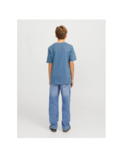 T-shirt logo 24/25 bleu garçon - Jack & Jones